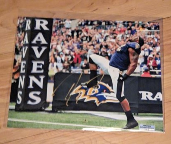 Ray Lewis autographed 8x10 photo with coa