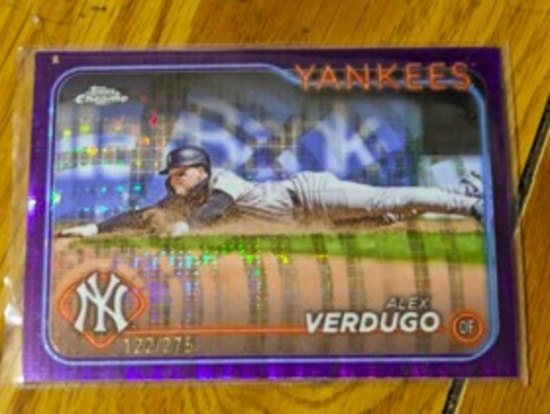 2024 Topps Chrome Logofractor Edition - Purple Refractor #11 Alex Verdugo