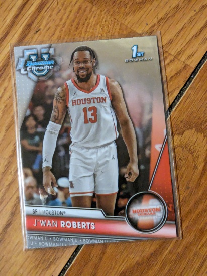 2023-24 Bowman University Chrome #31 J'wan Roberts Base 1st