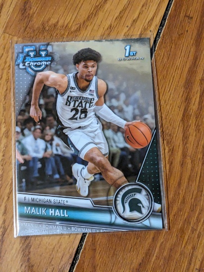 2023-24 BOWMAN CHROME U MALIK HALL 1ST BOWMAN