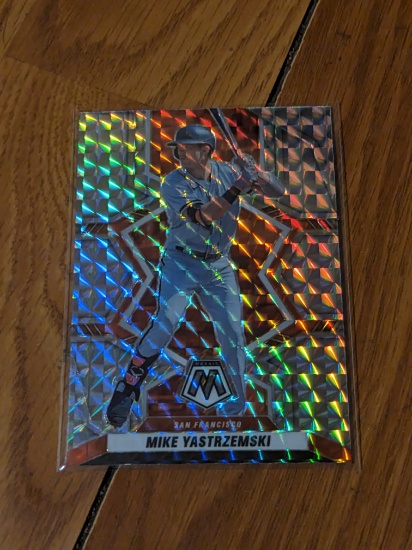 2022 Panini Mosaic Silver #75 Mike Yastrzemski - San Francisco Giants