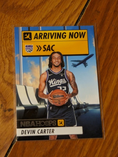 Devin Carter 2024-25 Panini NBA Hoops Arriving Now #1 (RC) - Kings