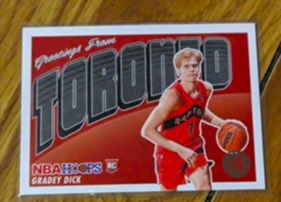Gradey Dick #11 2023-24 NBA Hoops Winter Greetings Rookie Raptors