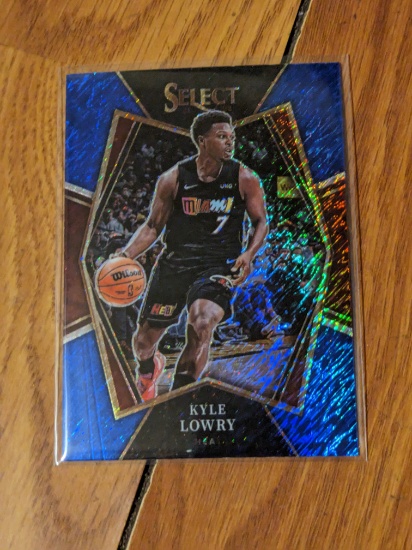 2021-22 Panini Select Blue Shimmer Prizms #165 Kyle Lowry Miami Heat
