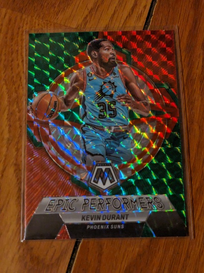 2022-23 Panini Mosaic - Epic Performers Green Mosaic Prizm #5 Kevin Durant