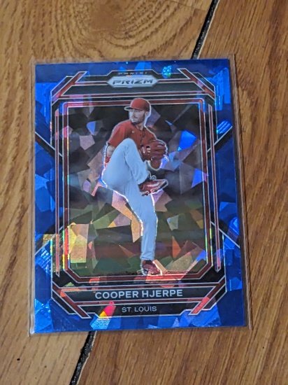 2023 Panini Prizm - Cooper Hjerpe #134 Blue Ice Prizm (RC)