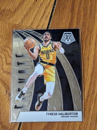 2023-24 Panini Mosaic Tyrese Haliburton Elevate Insert #1 Indiana Pacers