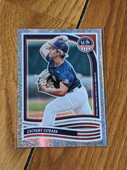 2024 Panini Panini USA Stars & Stripes Silver Speckle Zachary Estrada USA #113