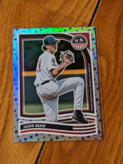 2024 Panini Stars & Stripes USA Baseball #176 Jaxon Baker Stars