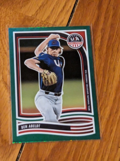 2024 Panini Stars & Stripes USA Baseball #62 Ben Abeldt Green