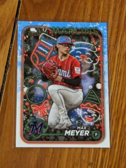 2024 Topps Holiday - Max Meyer #H106 Blue Holiday Tree