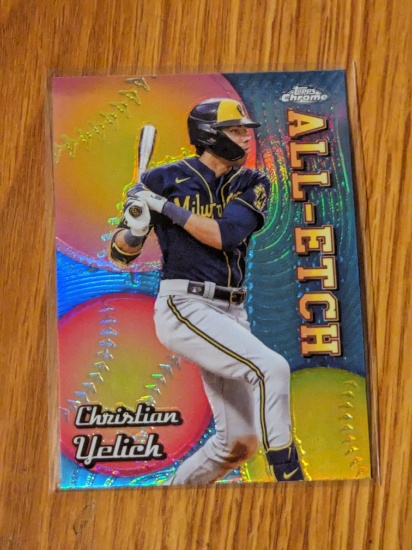 Christian Yelich 2024 Topps Chrome #CAE-20 All-Etch Holo Milwaukee Brewers