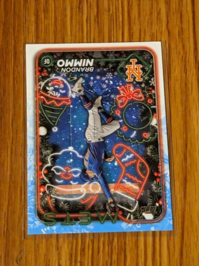 2024 Topps Holiday #H142 Brandon Nimmo New York Mets Baseball Card