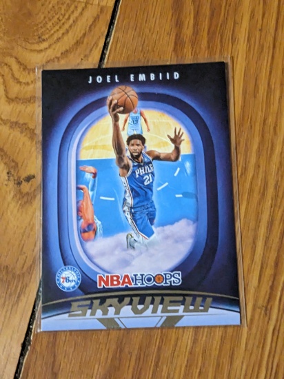 2023-24 Hoops Skyview Holo Joel Embiid #17 Philadelphia 76ers