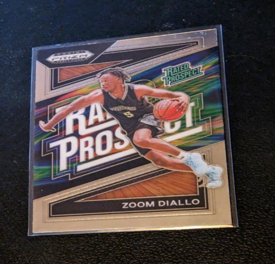 2024 Panini Prizm Draft Picks Zoom Diallo Rated Prospect #1 Washington Huskies