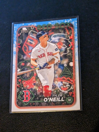 2024 Topps Holiday #H60 Tyler O'Neill Blue Parallel Insert