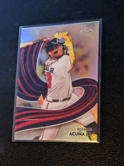2024 Topps Chrome Ronald Acuna Jr Strokes #S-12 Atlanta Braves