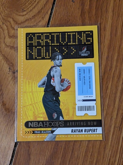 2023-24 Panini NBA Hoops Rayan Rupert Arriving Now #9 RC