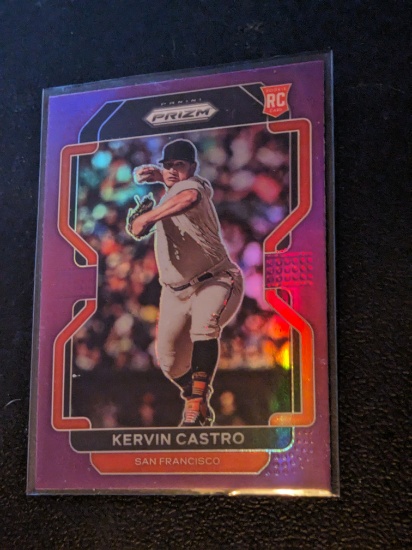 Kervin Castro 2022 Prizm Baseball - #34 RC Purple - San Francisco Giants