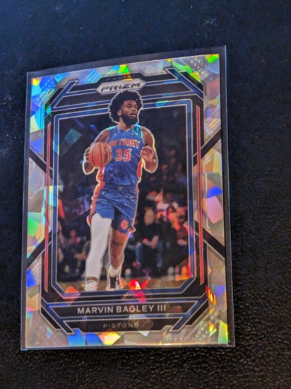 2022-23 PANINI PRIZM MARVIN BAGLEY III CRACKED ICE PRIZM #73 PISTONS