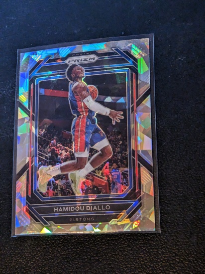 Hamidou Diallo 2022 Panini Prizm #82 Silver Cracked Ice Prizm Parallel Insert