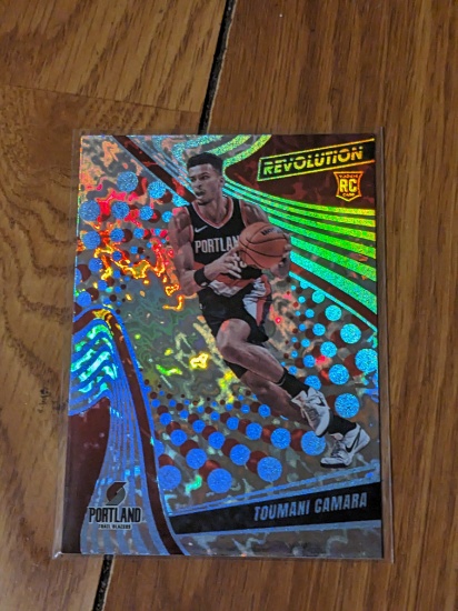 2023-24 Panini Revolution #147 Toumani Camara Winter Christmas; Trail Blazers
