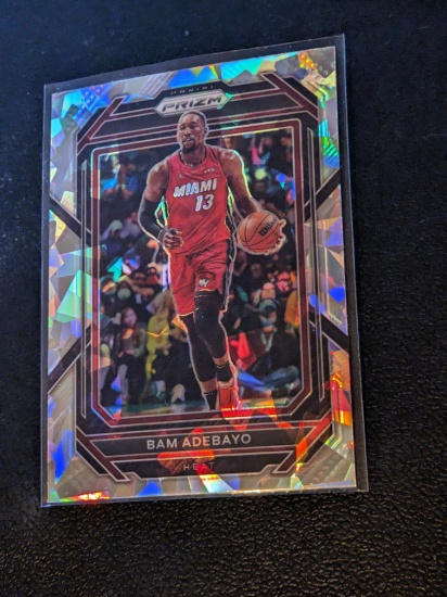 2022-23 Panini Prizm Prizms Ice #155 Bam Adebayo - Miami Heat Basketball Card