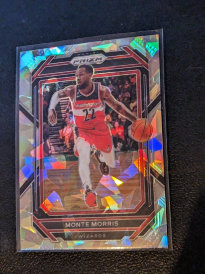 2022-23 Panini Prizm Monte Morris #171 Prizms Ice Washington Wizards