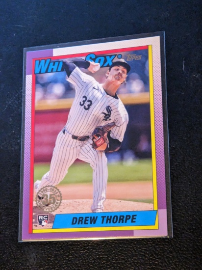 2025 Topps #T90-8 Drew Thorpe 1990 Topps Baseball 35th Anniversary