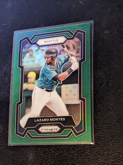 2024 Panini Prizm Green Prizm #67 Lazaro Montes RC Mariners