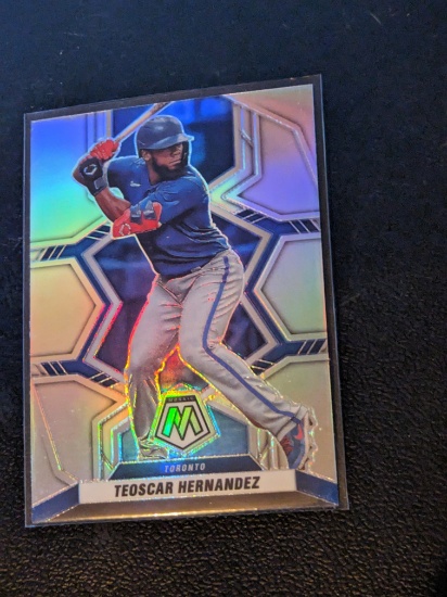 2022 Panini Mosaic Teoscar Hernandez Silver Prizm Parallel #13 Dodgers
