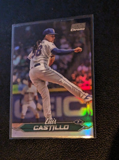 2024 Topps Stadium Club Chrome Luis Castillo baseball card #268 Seattle Mariners