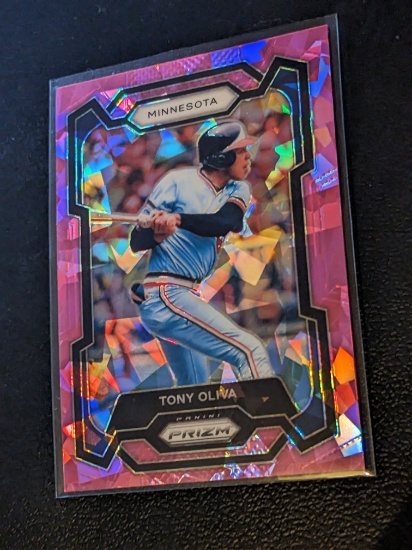 Tony Oliva 2024 Panini Prizm Baseball Card #27 Minnesota Twins Pink Ice