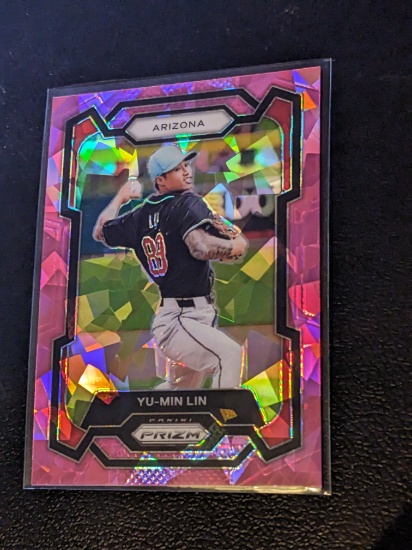 2024 Panini Prizm - Yu-Min Lin #228 Pink Ice