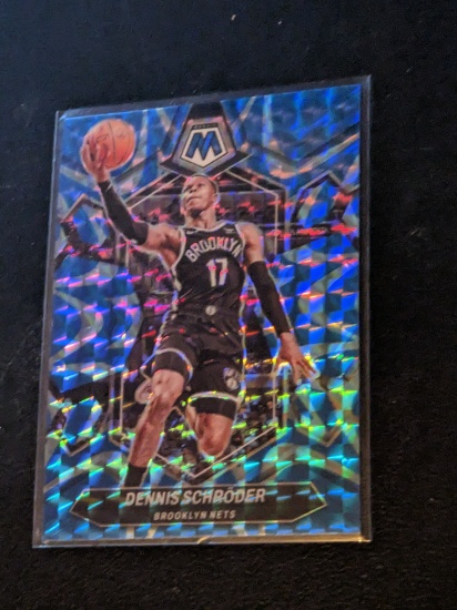 2023-24 Panini Mosaic #148 Dennis Schroder Reactive Blue