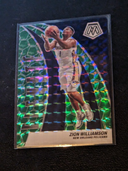 2023-24 Panini Mosaic - Zion Williamson Elevate Green Mosaic #8 - Pelicans