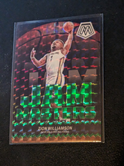 Zion Williams Jam Masters Green Prizm - 2023-24 Panini Mosaic #16