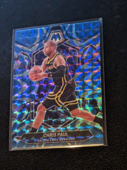 2023-24 Panini Mosaic - Reactive Blue Mosaic Prizm #136 Chris Paul