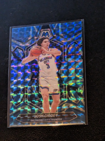 Josh Giddey Blue Prizm 2023-24 Panini Mosaic #150