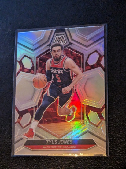 Tyus Jones Silver Prizm 2023-24 Panini Mosaic #176