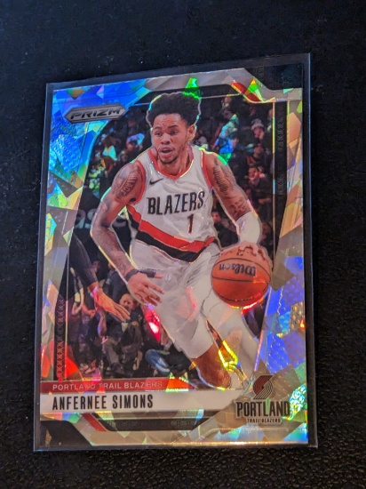Anfernee Simons 2024-25 Panini Prizm #45 white Cracked Ice Prizm Trail Blazers