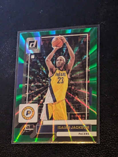 2022-23 Panini Donruss - Isaiah Jackson #52 Holo Green Laser