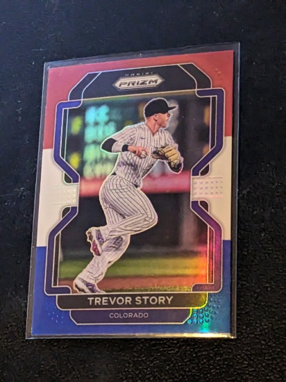 2022 Panini Prizm Trevor Story #4 Red/White/Blue Prizm