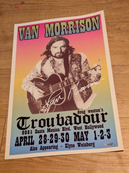 Van Morrison Signed Photo 11x17 with coa