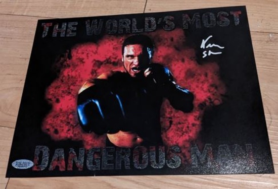 Ken Shamrock The World's Most Dangerous Man Signed Photo 8x10 with coa