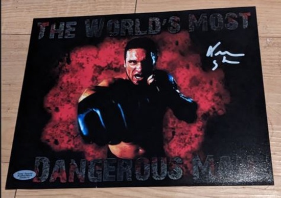 Ken Shamrock The Worlds Most Dangerous Man Signed Photo 8x10 with coa