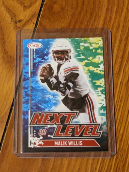 2022 Sage Next Level Malik Willis #75 Red Rookie Titans Packers