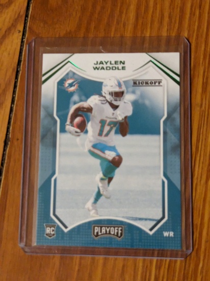 2021 Panini Playoff Jaylen Waddle Rookie RC #206 Miami Dolphins