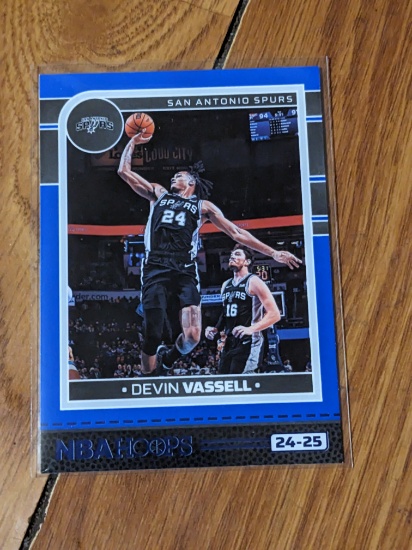2024 Panini NBA HOOPS- Devin Vassell Blue Storm