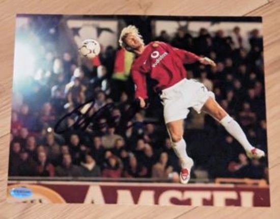 David Beckham autographed 8x10 photo with coa